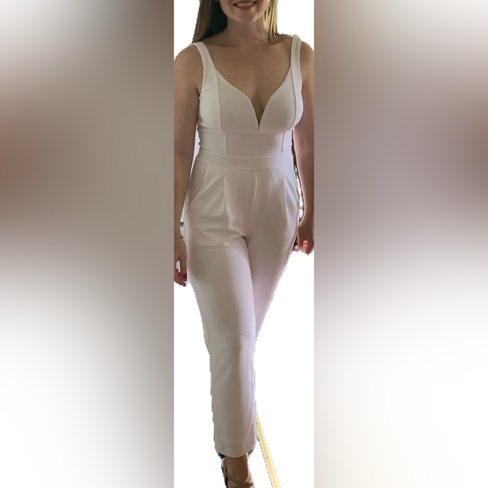 Express Elegant White jumpsuit
